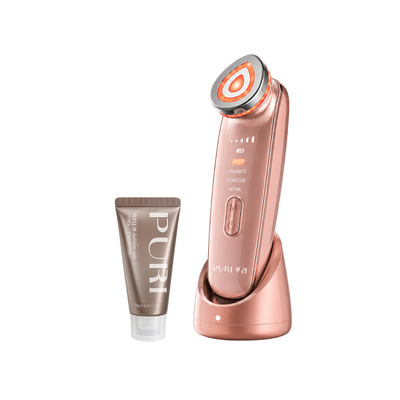 PURI AURA PRO 4D เครื่องนวดดูแลผิวหน้า พร้อมฟังก์ชัน 4 โหมด Free Mini Lifting Gel