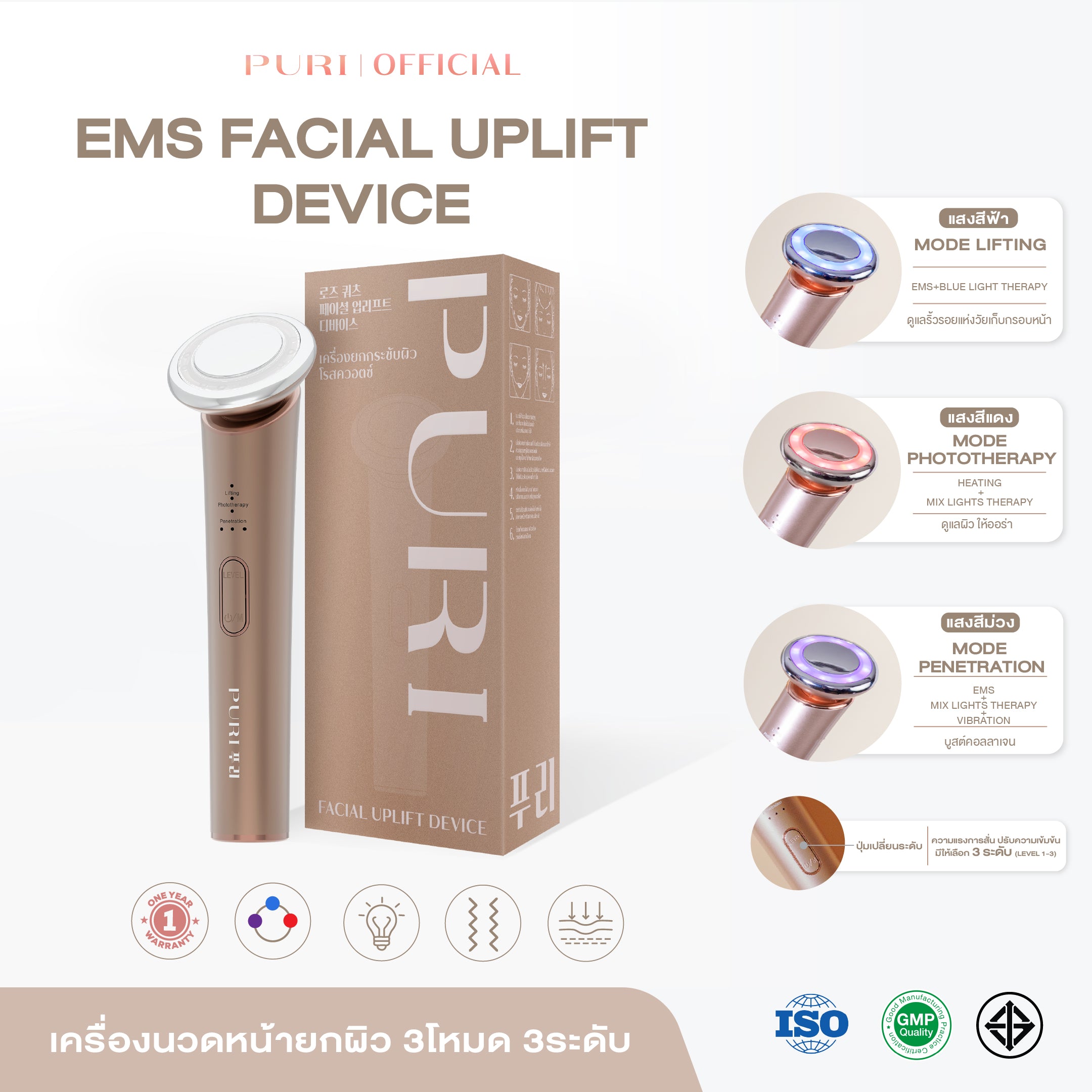 เครื่องยกกระชับผิว | Facial Uplift Device